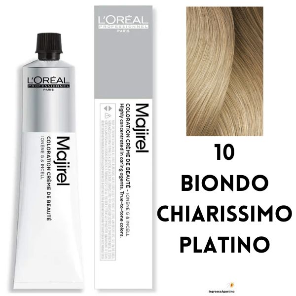 Majirel L'Oreal Dye 50ml 10 Lightest Platinum Blonde