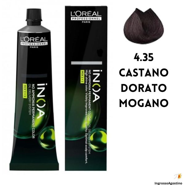 Inoa Dye 60ml L'Oreal 4.35 Golden Brown Mahogany