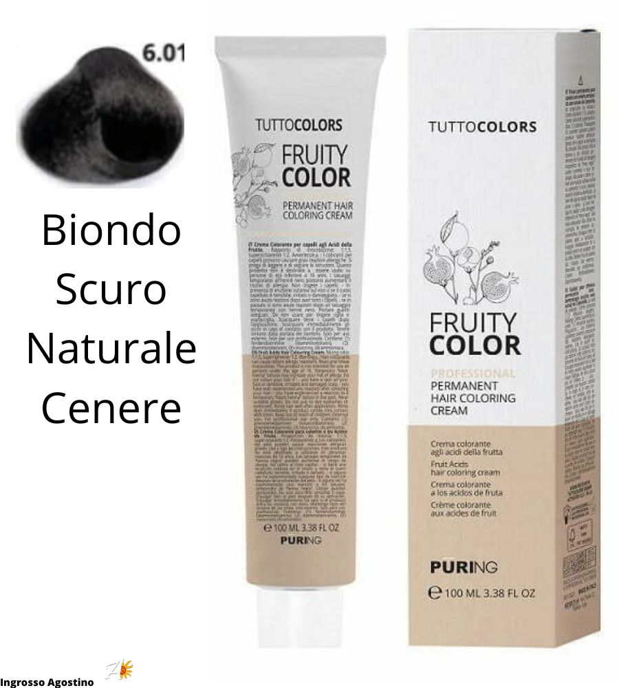Fruity Color Puring 100ml 6.01 Dark Blonde Natural Ash