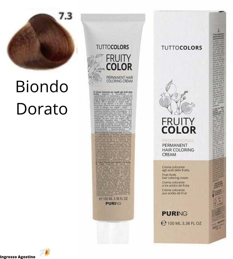 Tintura Fruity Color Puring 100ml 7.3 Biondo Dorato