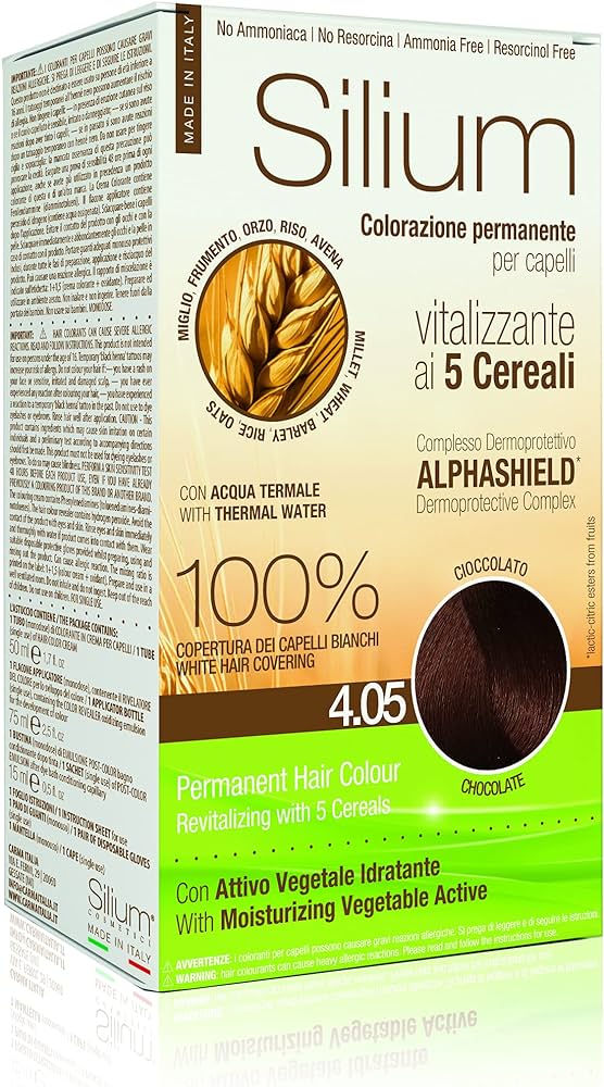 Silium Permanent Hair Color Super Shiny 4.05 Chocolate