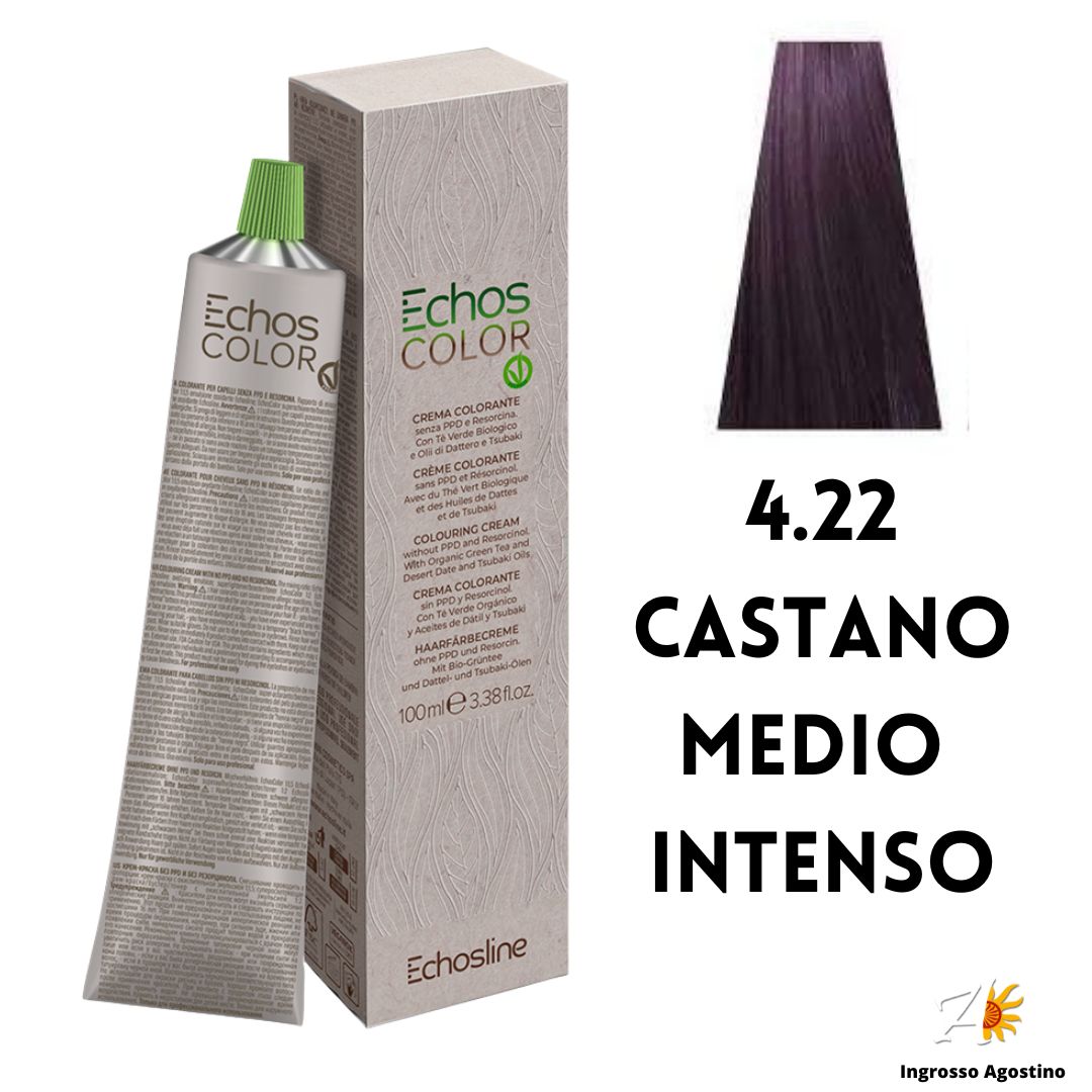 Echosline Echos Color Tintura 4.22 Castano Medio Intenso 100ml