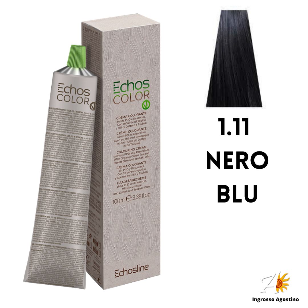 Echosline Echos Color Tintura 1.11 Nero Blu 100ml