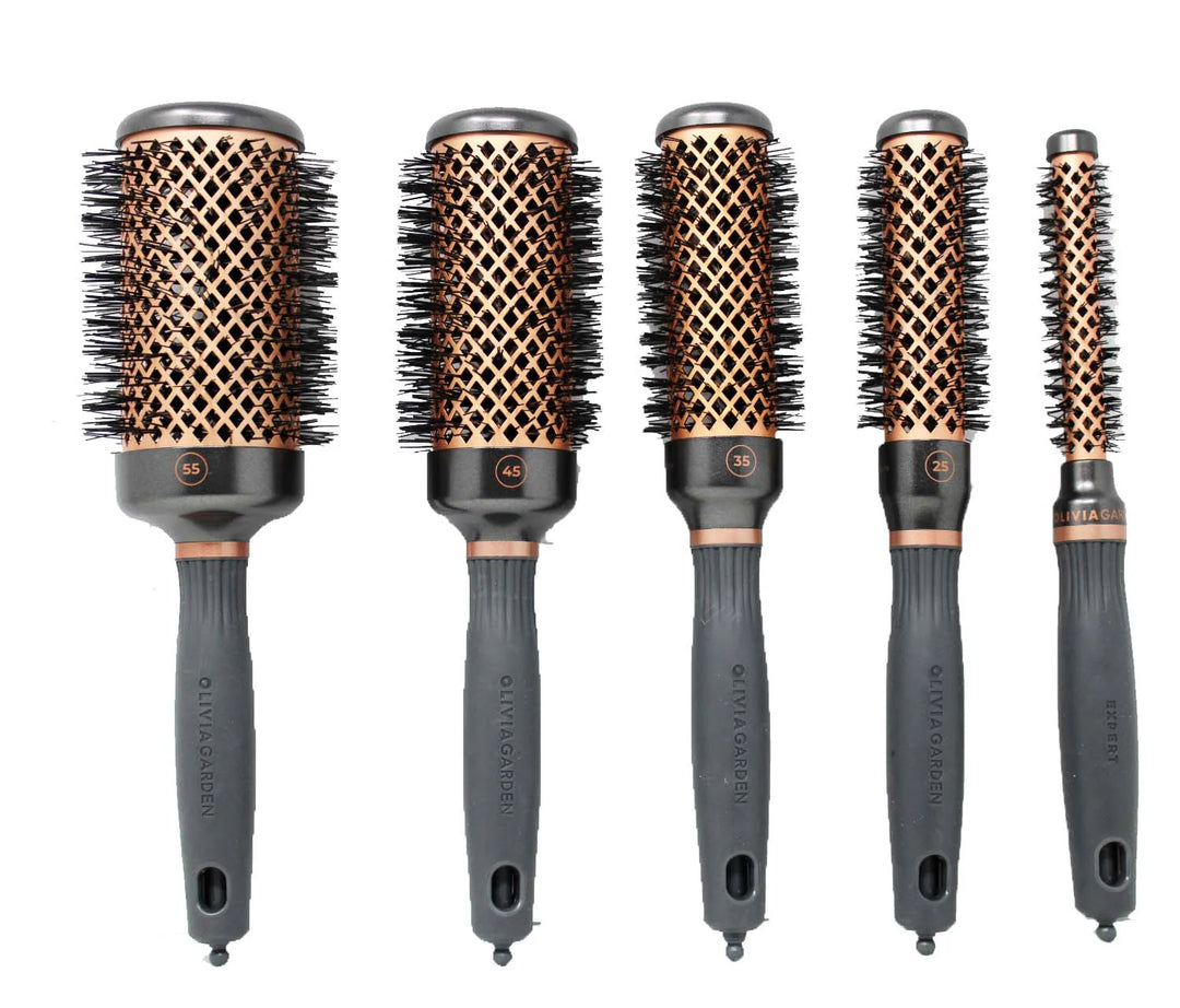 Kit 5 Heat Nylg Brushes Olivia Garden