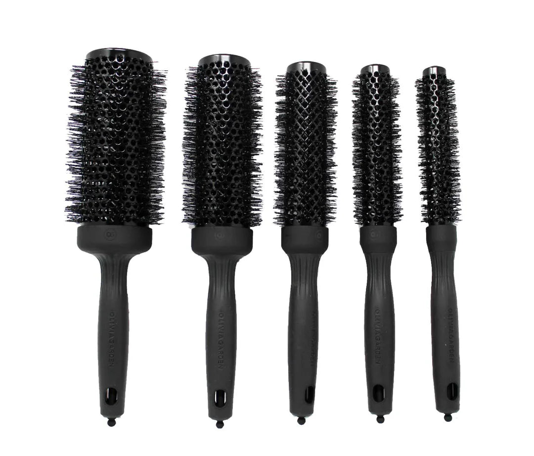 Kit of 5 Speed Black Olivia Garden Brushes