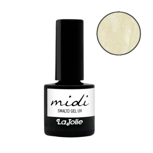Semi-permanent nail polish Midi La Jolie 7ml White 19