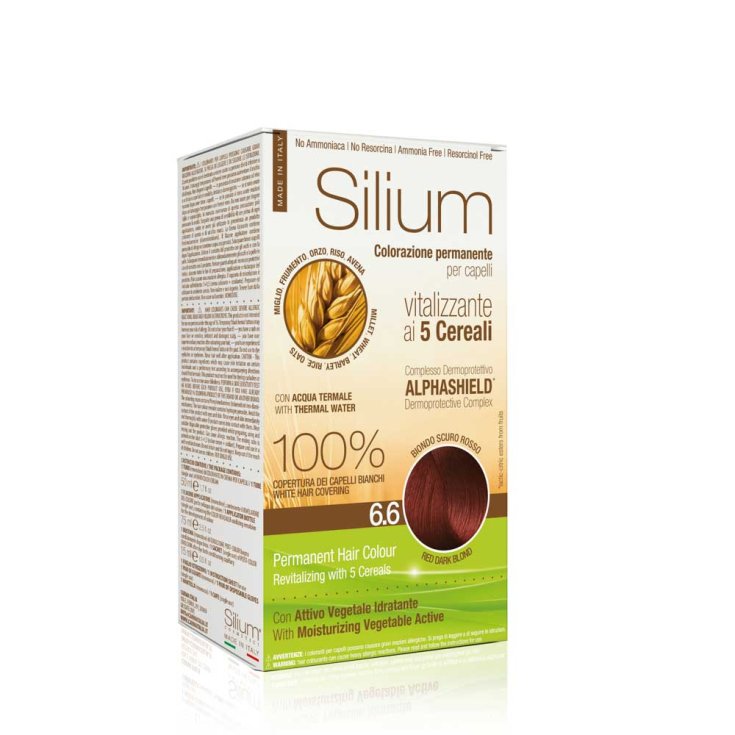 Silium Permanent Hair Color 6.6 Dark Blonde Red