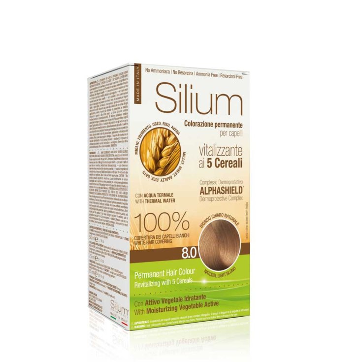 Silium Permanent Hair Color 8.0 Light Natural Blonde