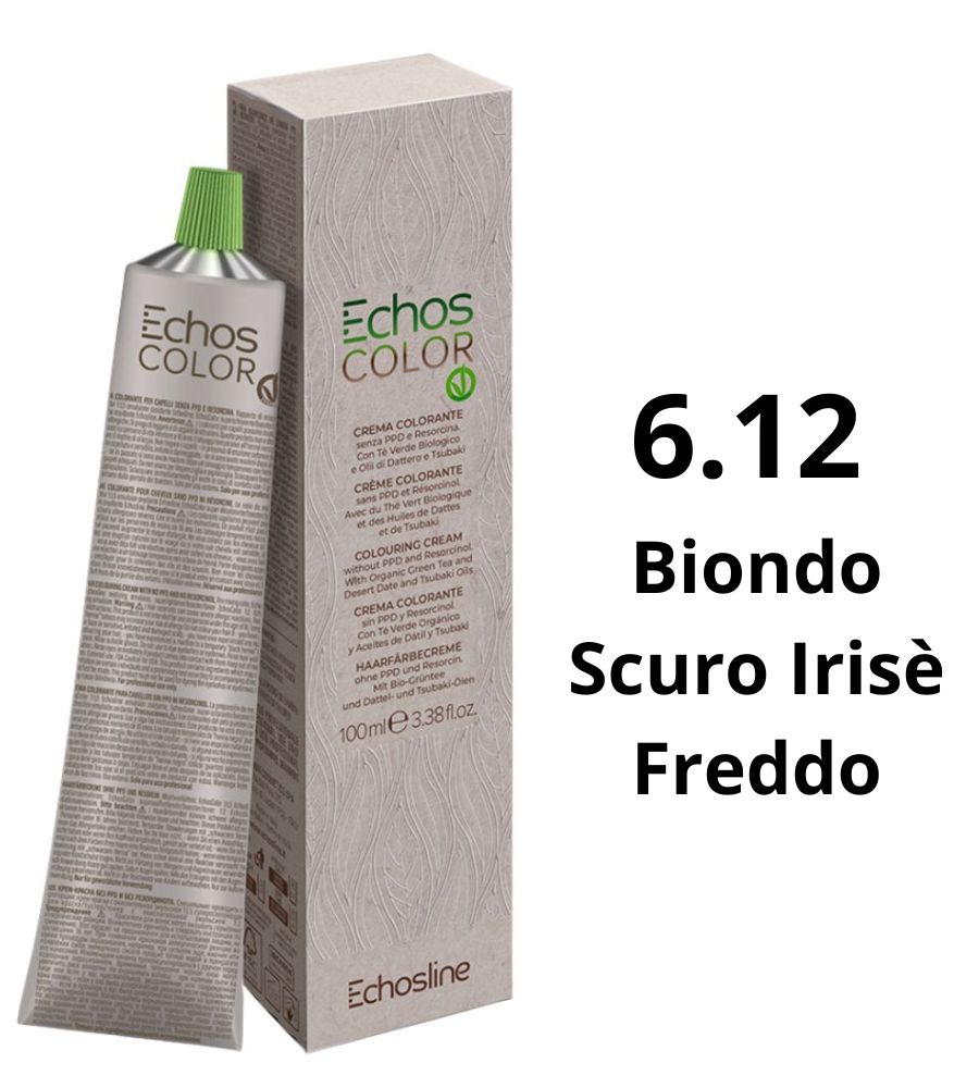 Echosline Echos Color Tintura 6.12 Biondo Scuro Irisè Freddo