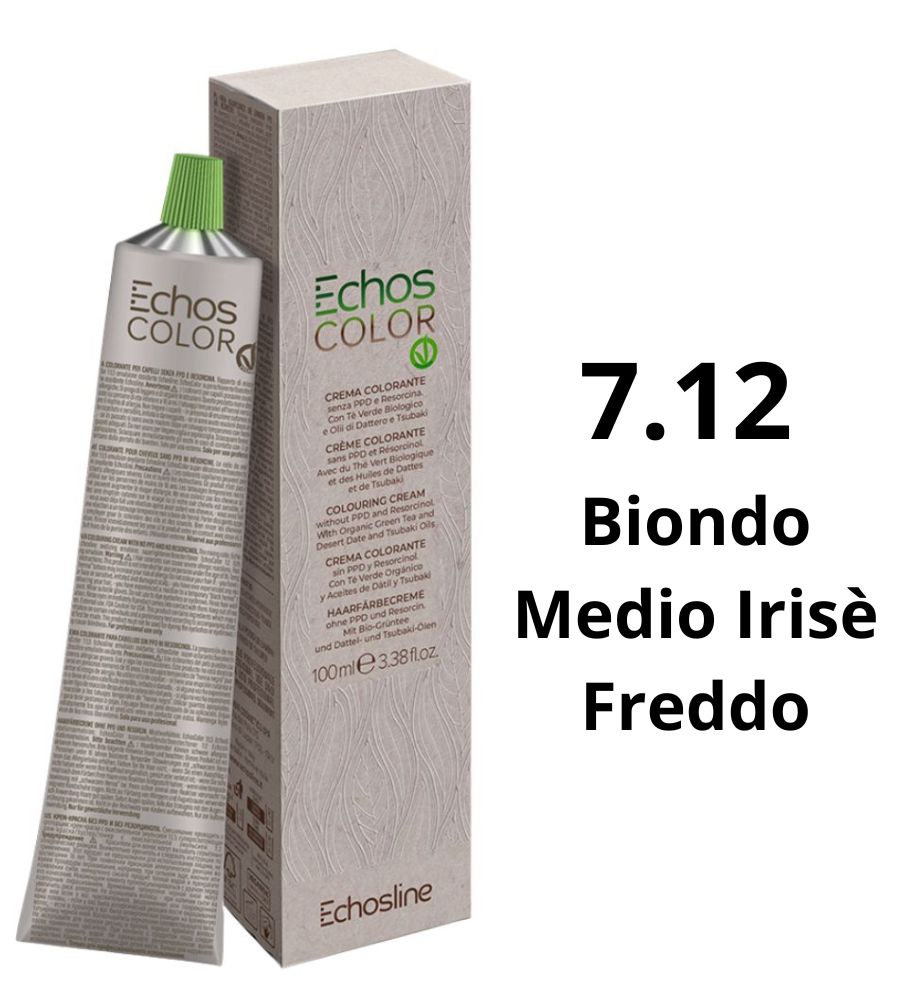Echosline Echos Color Tintura 7.12 Biondo Medio Irisè Freddo