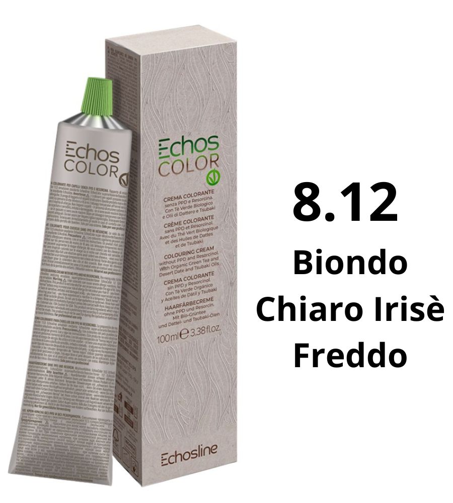 Echosline Echos Color Tintura 8.12 Biondo Chiaro Irisè Freddo