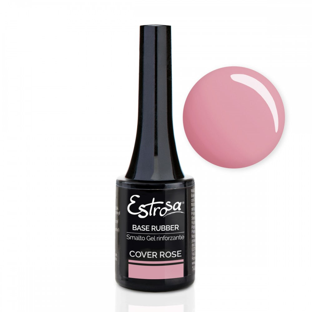 ESTROSA SMALTO SEMIPERMANENTE 14ML BASE RUBBER COVER ROSE