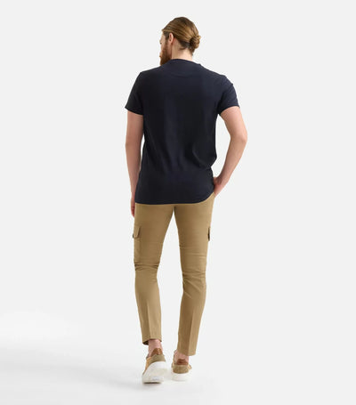Alviero Martini Prima Classe - T-shirt Uomo a maniche corte con taschino Blu Navy