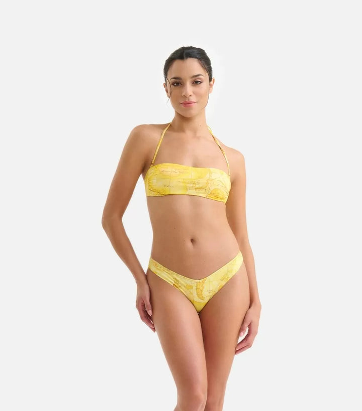 Alviero Martini Prima Classe - Bikini - Fascia + Slip mare Geo Color Giallo