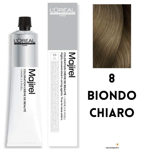 Tintura Majirel L'Oreal 50ml 8 Biondo Chiaro