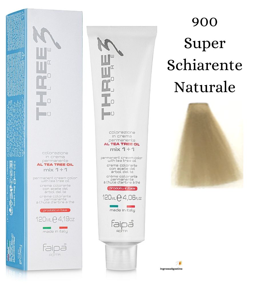 Three3 Colore Tintura 120ml 900 Super Schiarente Naturale