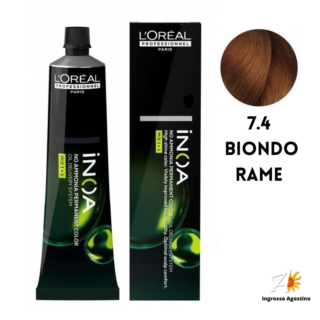 Inoa Tintura 7.4 Biondo Rame 60g