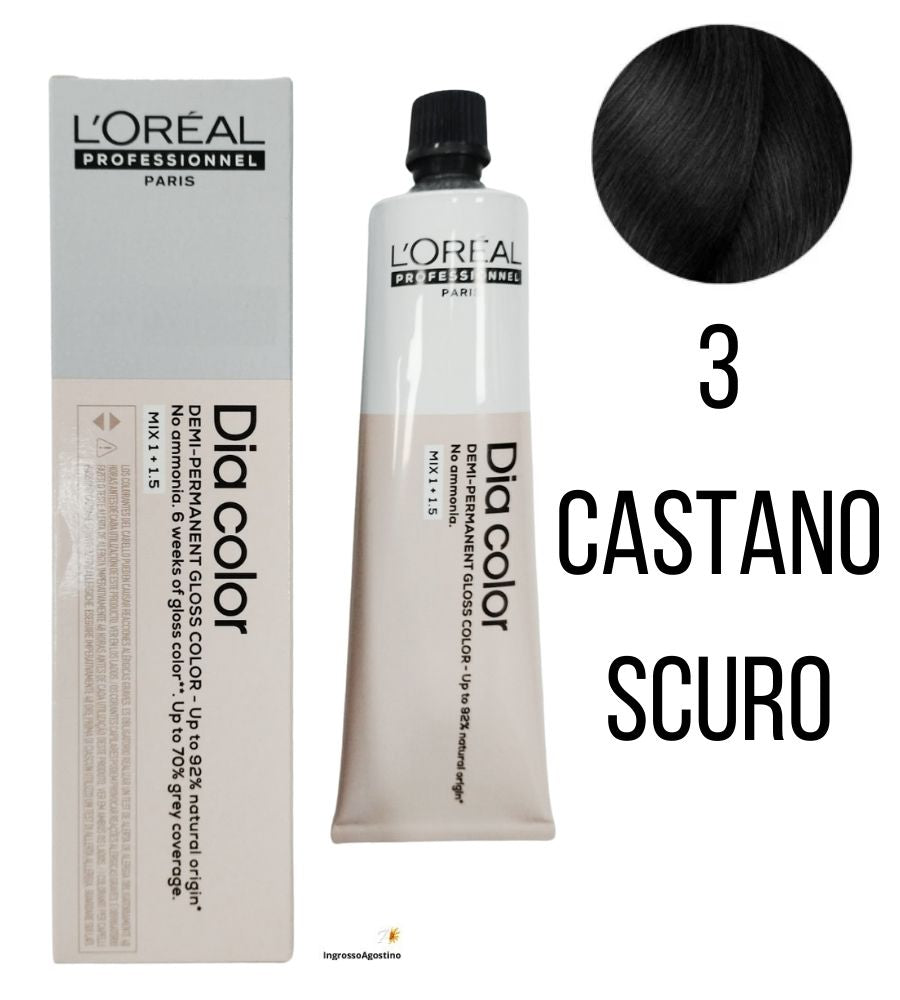 Tintura Diacolor L'Oreal 60ml 3 Castano Scuro