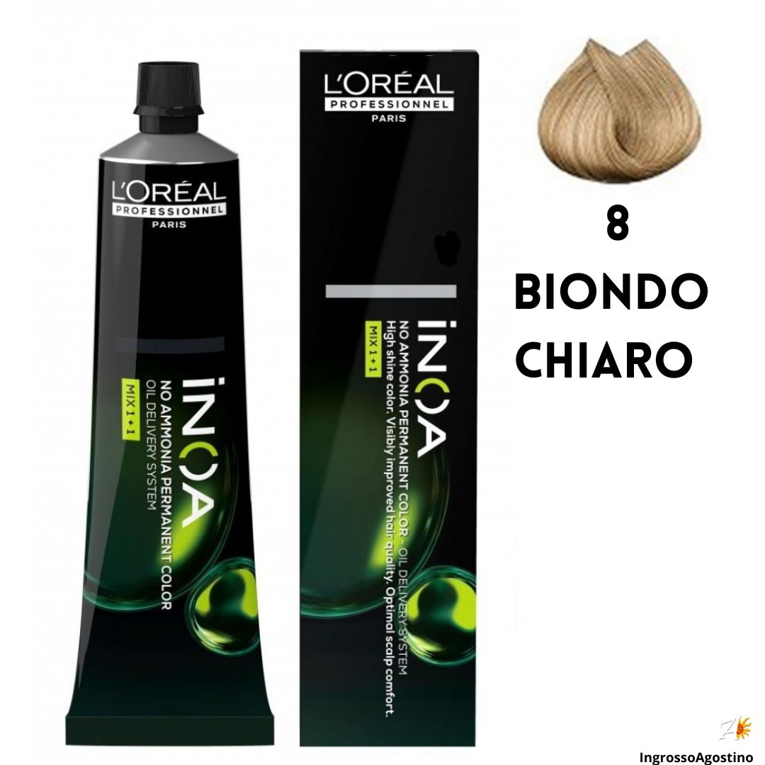 Tintura Inoa L'Oreal 8 Biondo Chiaro