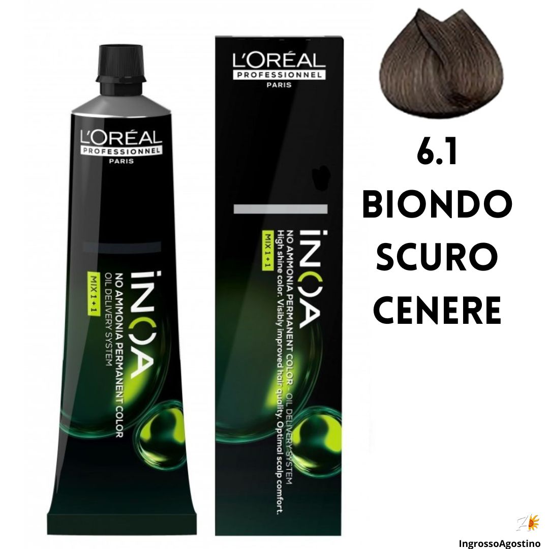 Tintura Inoa L'Oreal 60ml 6.1 Biondo Scuro Cenere