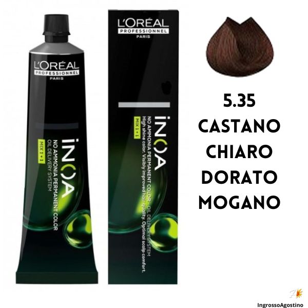 Inoa Tintura 60ml L'Oreal 5.35 Castano Chiaro Dorato Mogano