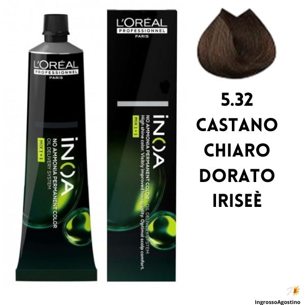 Inoa Tintura 60ml L'Oreal 5.32 Castano Chiaro Dorato Iriseè