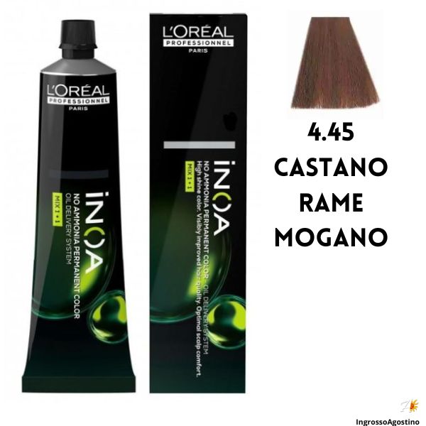 Tintura Inoa 60ml L'Oreal 4.45 Castano Rame Mogano