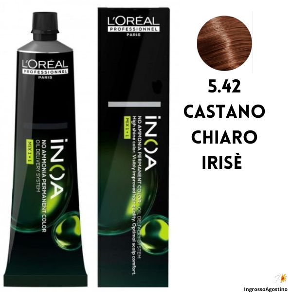 Inoa Tintura 60ml L'Oreal 5.42 Castano Chiaro Irisè