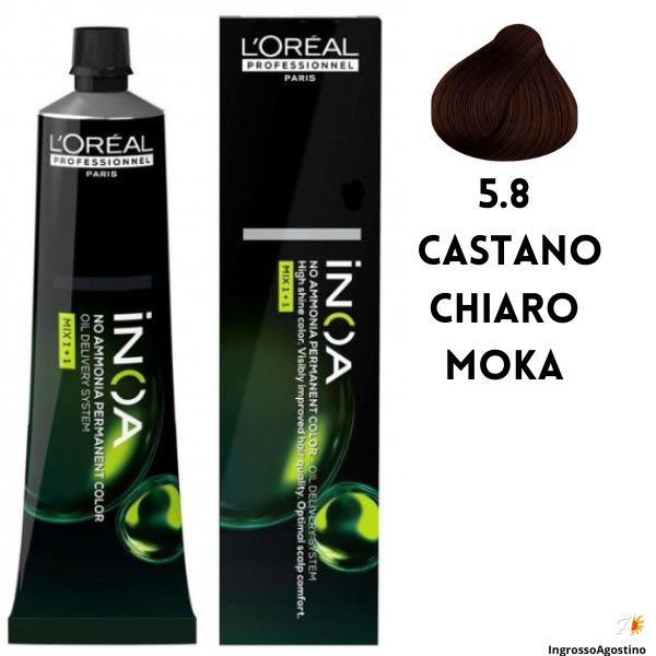 Inoa Tintura 60ml L'Oreal 5.8 Castano Chiaro Moka