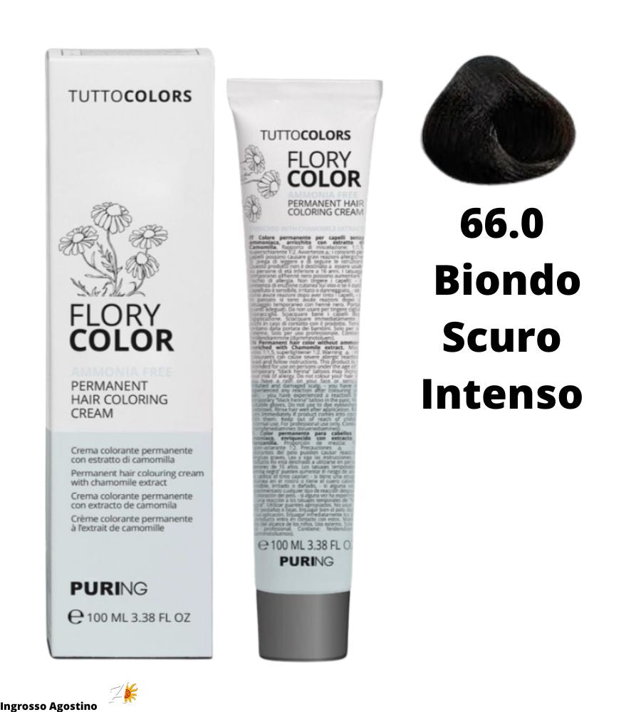 Tintura Flory Color Senza Ammoniaca 100ml 66.0 Biondo Scuro Intenso