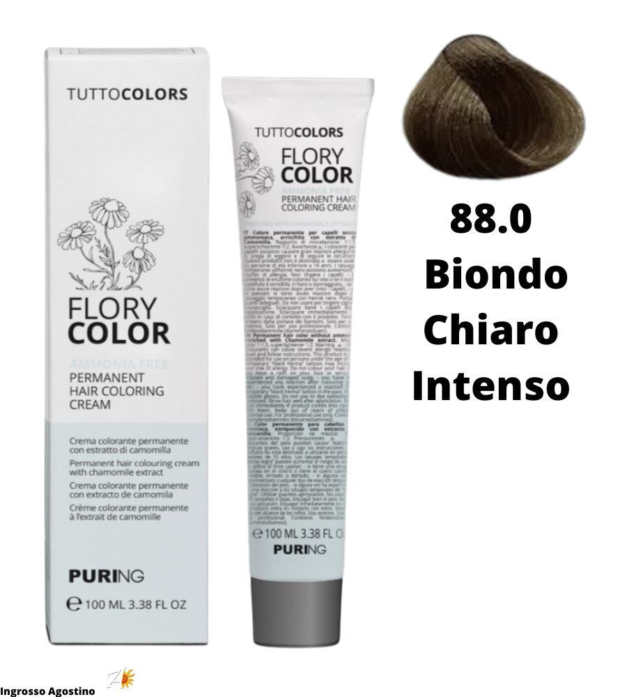 Tintura Flory Color Senza Ammoniaca 100ml 88.0 Biondo Chiaro Intenso