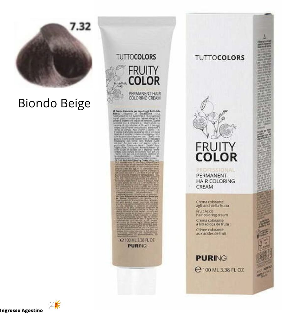 Tintura Fruity Color Puring 100ml 7.32 Biondo Beige