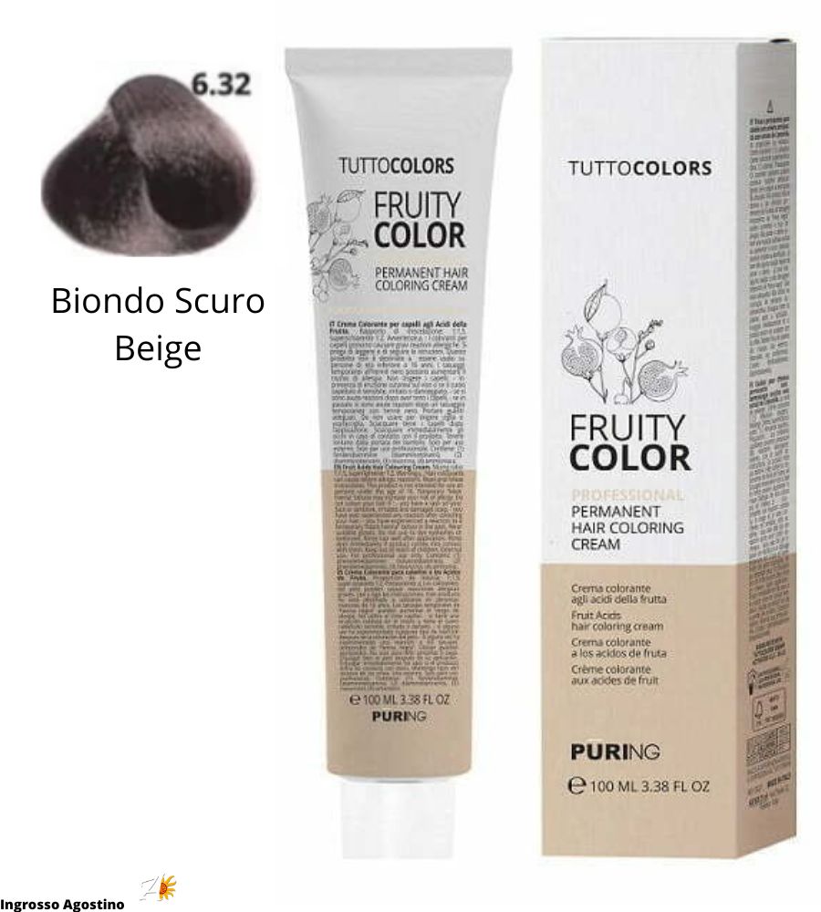 Tintura Fruity Color Puring 100ml 6.32 Biondo Scuro Beige