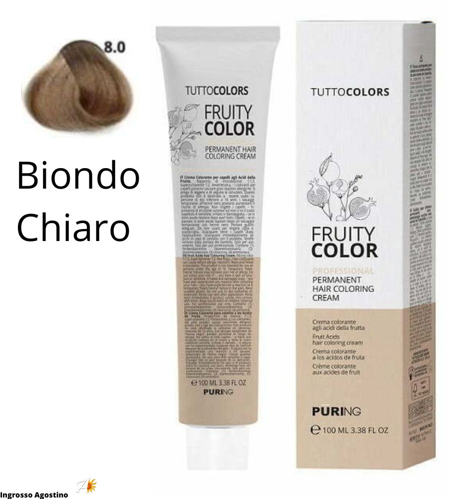 Tintura Fruity Color Puring 100ml 8.0 Biondo Chiaro