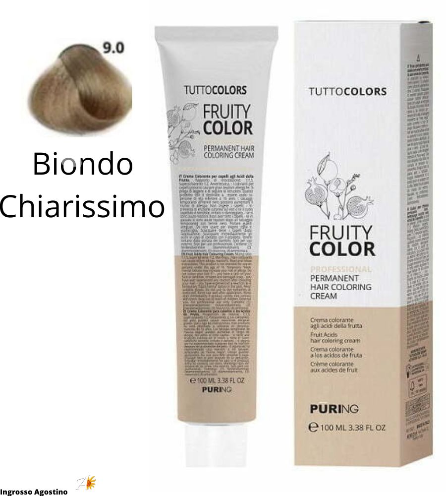 Tintura Fruity Color Puring 100ml 9.0 Biondo Chiarissimo