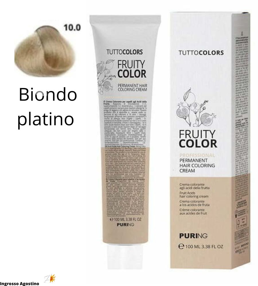 Tintura Fruity Color Puring 100ml 10.0 Biondo Platino