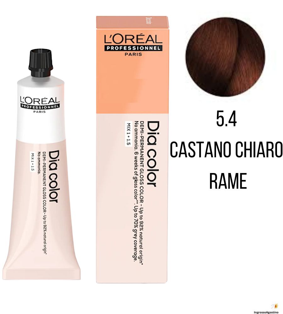 Tintura Diacolor L'Oreal 60ml 5.4 Castano Chiaro Rame