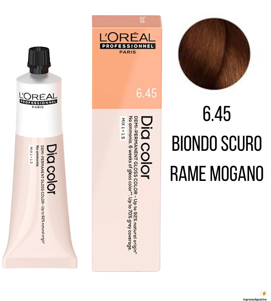 Tintura Diacolor L'Oreal 60ml 6.45 Biondo scuro rame mogano