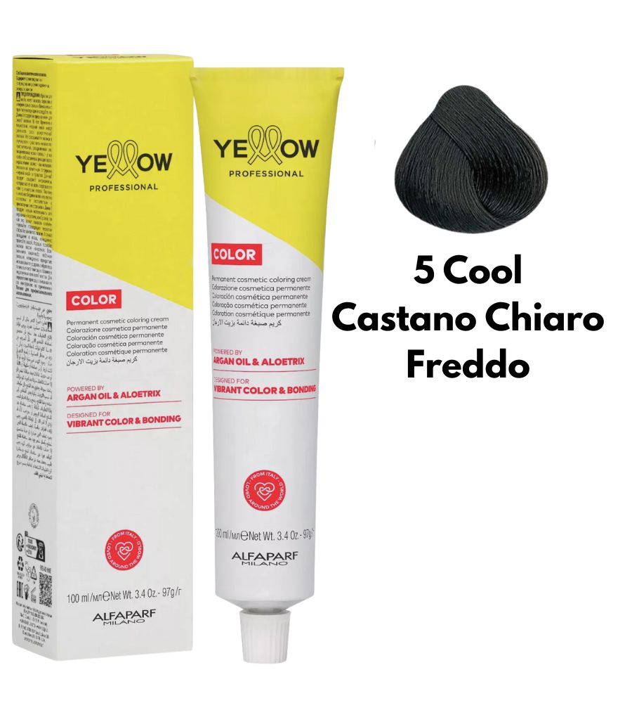 Alfaparf Yellow Dye 100ml 5 Cool Light Brown Cold