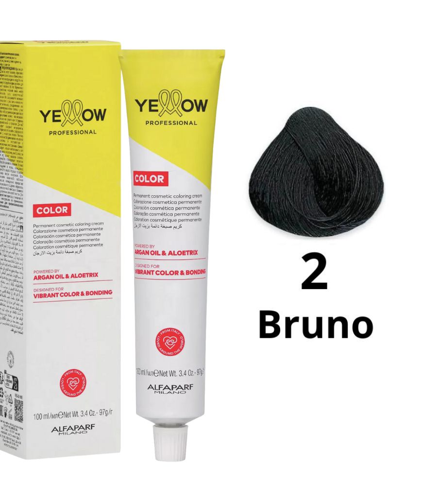 Yellow Alfaparf dye 100ml 2 Brown