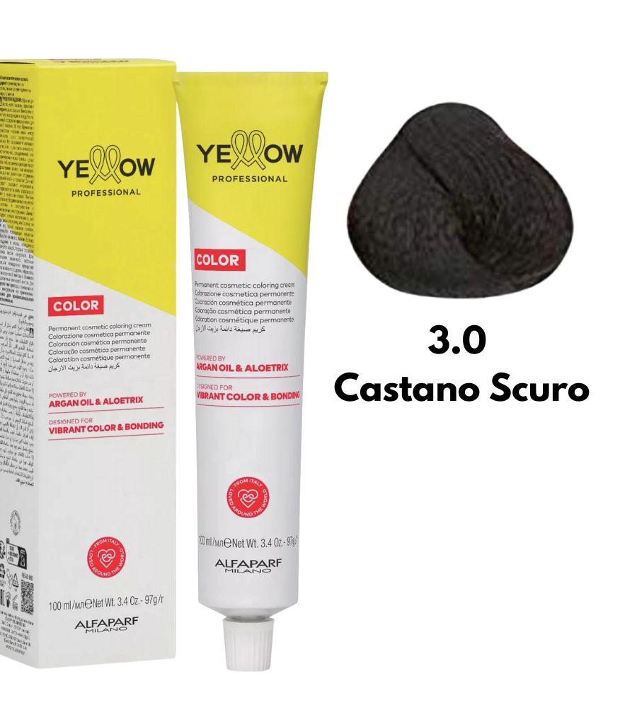Yellow Alfaparf Dye 100ml 3 Dark Brown