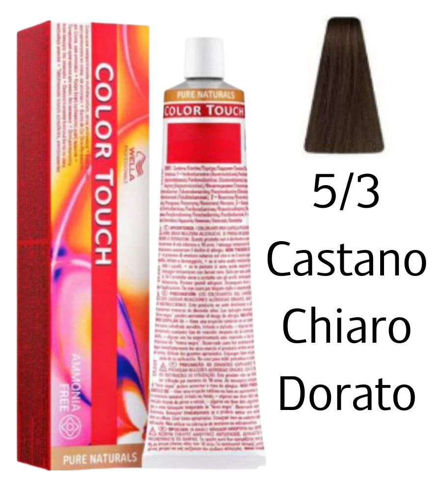 Tintura Color Touch Wella 60ml 5/3 Castano Chiaro Dorato