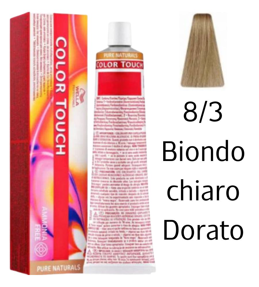 Tintura Color Touch Wella 60ml 8/3 Biondo Chiaro Dorato