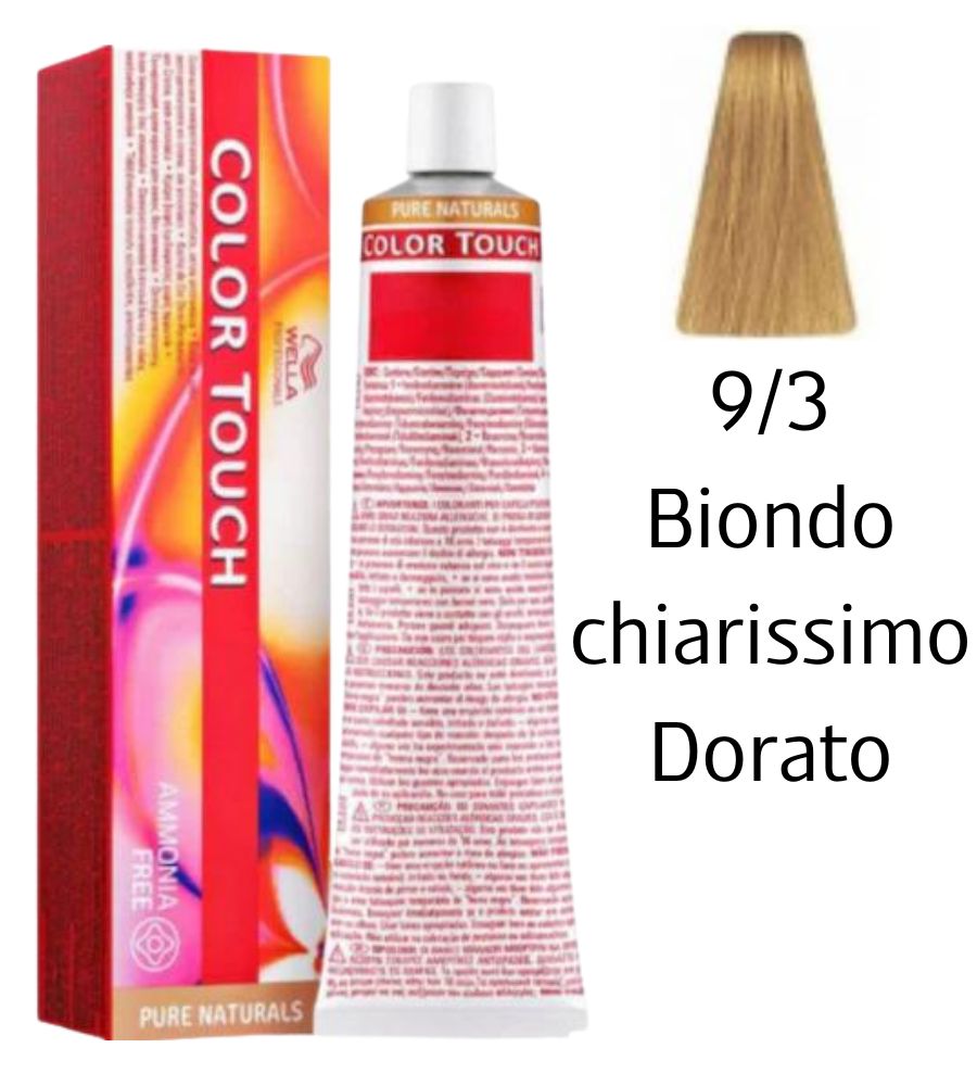 Tintura Color Touch Wella 60ml 9/3 Biondo Chiarissimo Dorato