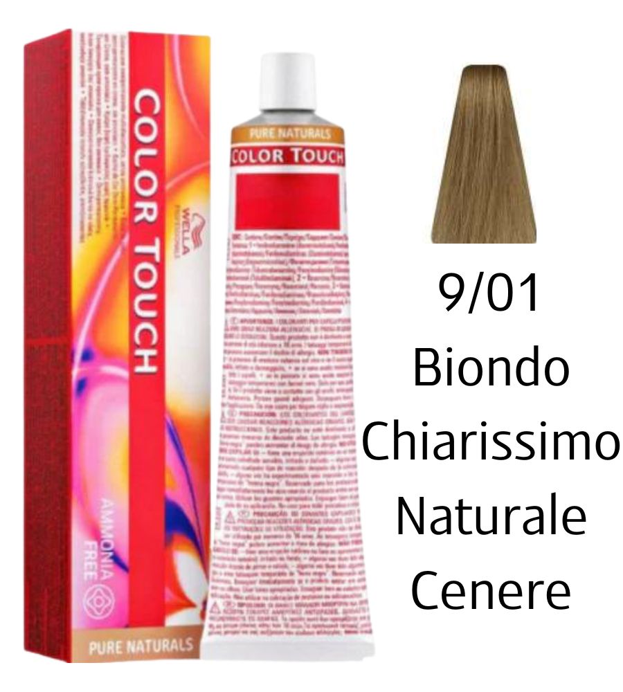 Tintura Color Touch Wella 60ml 9/01 Biondo Chiarissimo Naturale Cenere