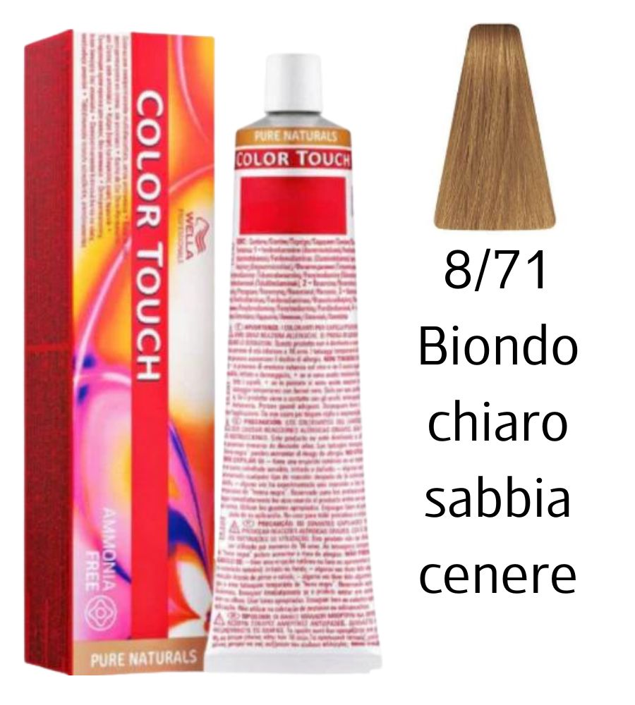 Tintura Color Touch Wella 60ml 8/71 Biondo Chiaro Sabbia Cenere