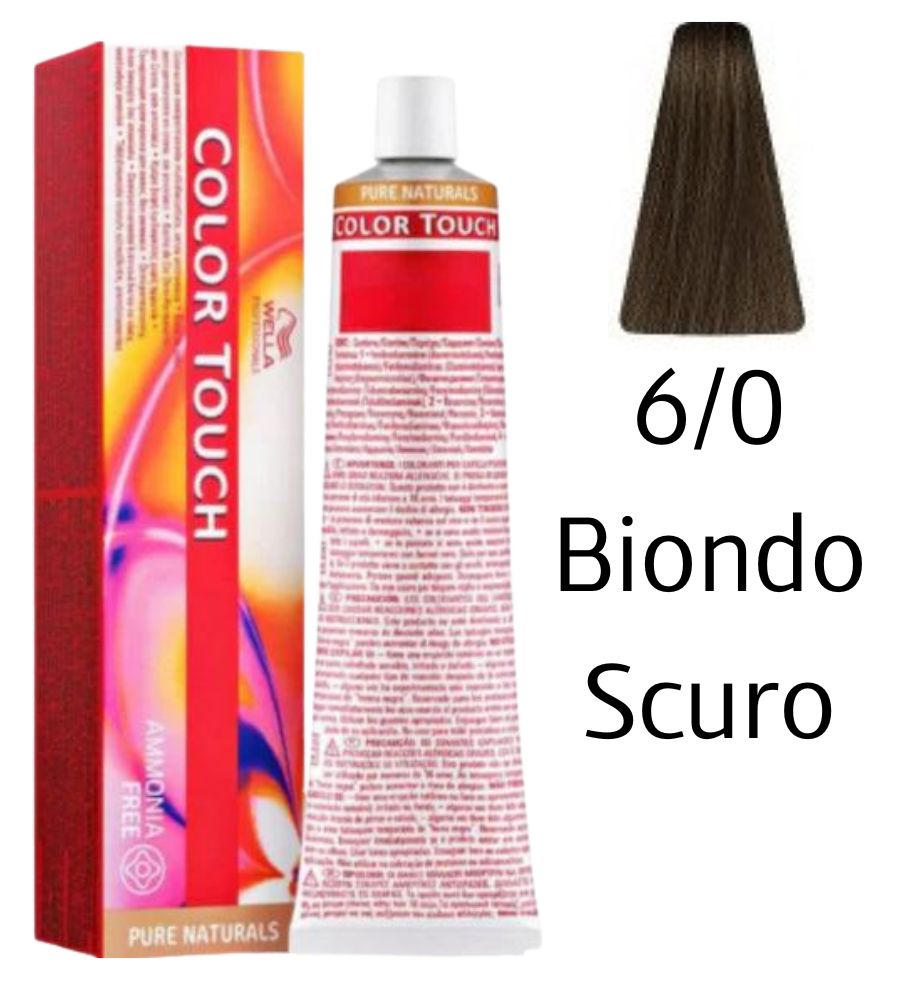 Tintura Color Touch Wella 60ml 6/0 Biondo Scuro