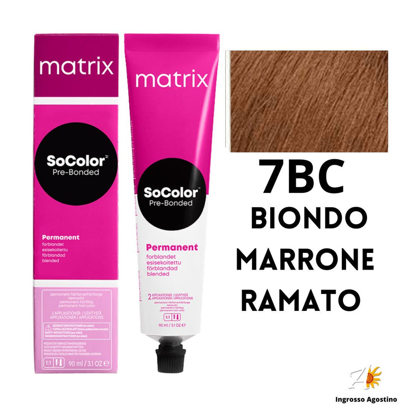 Tintura SoColor Matrix 7BC Biondo Marrone Ramato 90ml