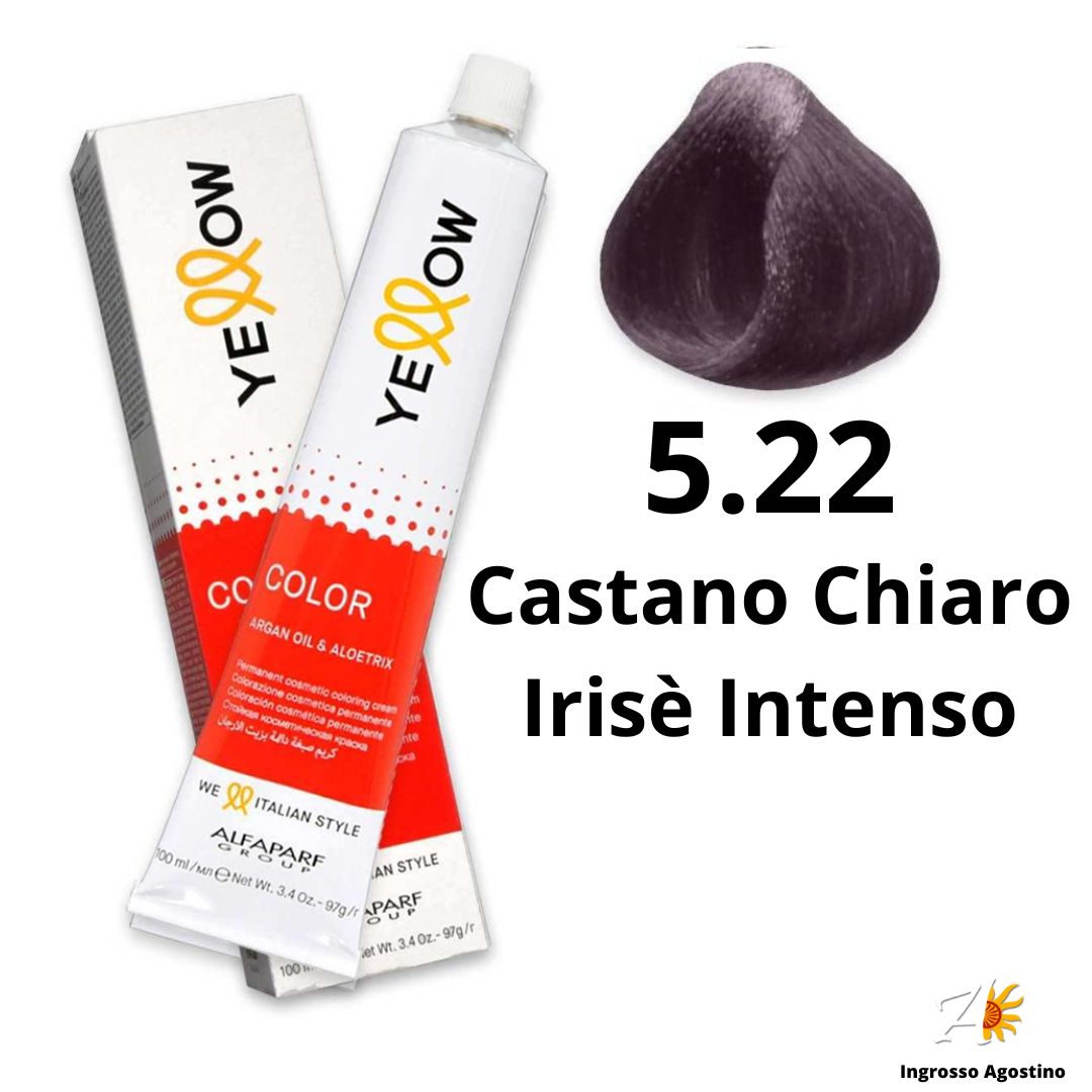 Tintura Yellow Alfaparf 100ml 5.22 Castano Chiaro Irisè Intenso