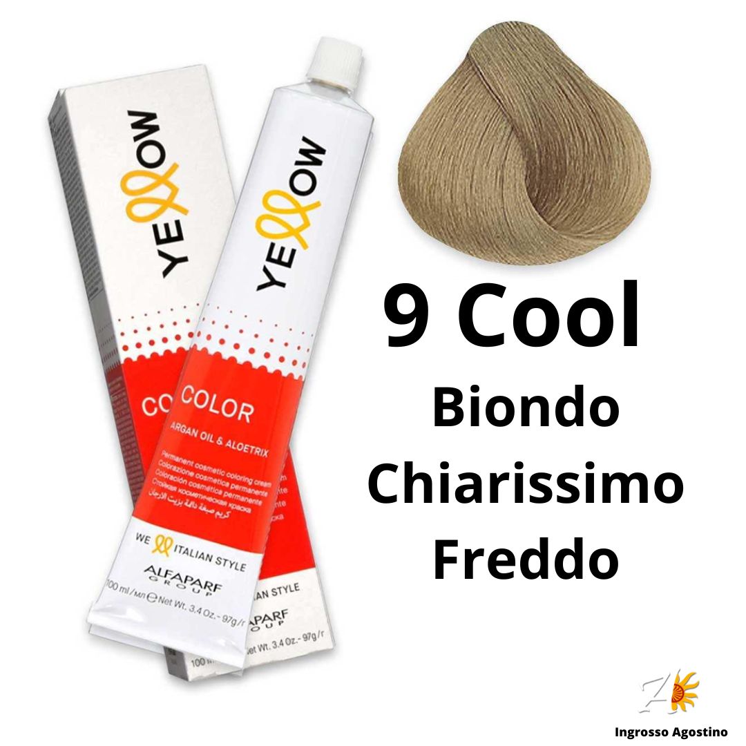 Tintura Yellow Alfarparf 100ml 9 Cool Biondo Chiarissimo Freddo